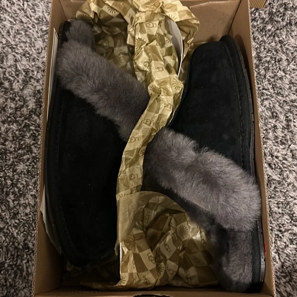 🌸 UGG | Scufette Suede and Sherpa Slippers size 7 with box - Picture 3 of 4
